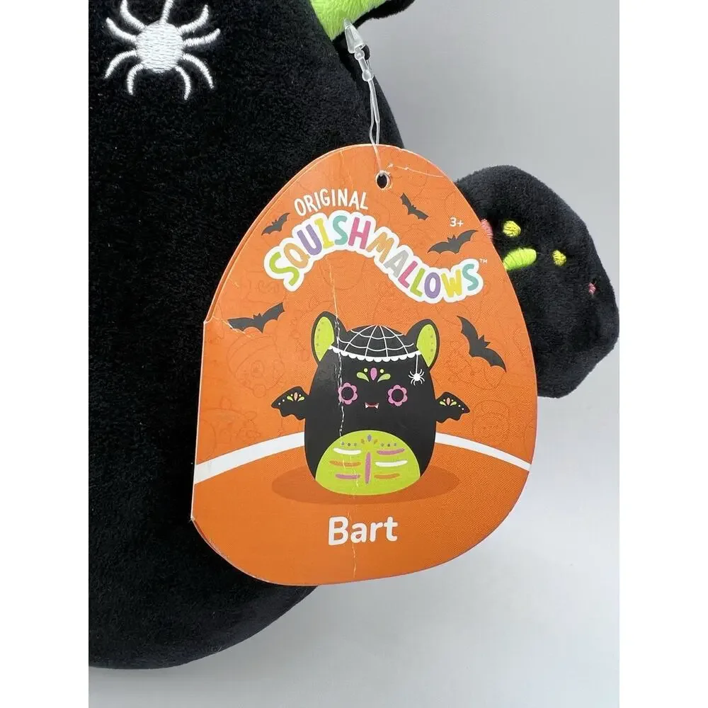 Squishmallow Bart Bat Sugar Skull Day of the Dead Halloween Plush Stuffed Toy 8”